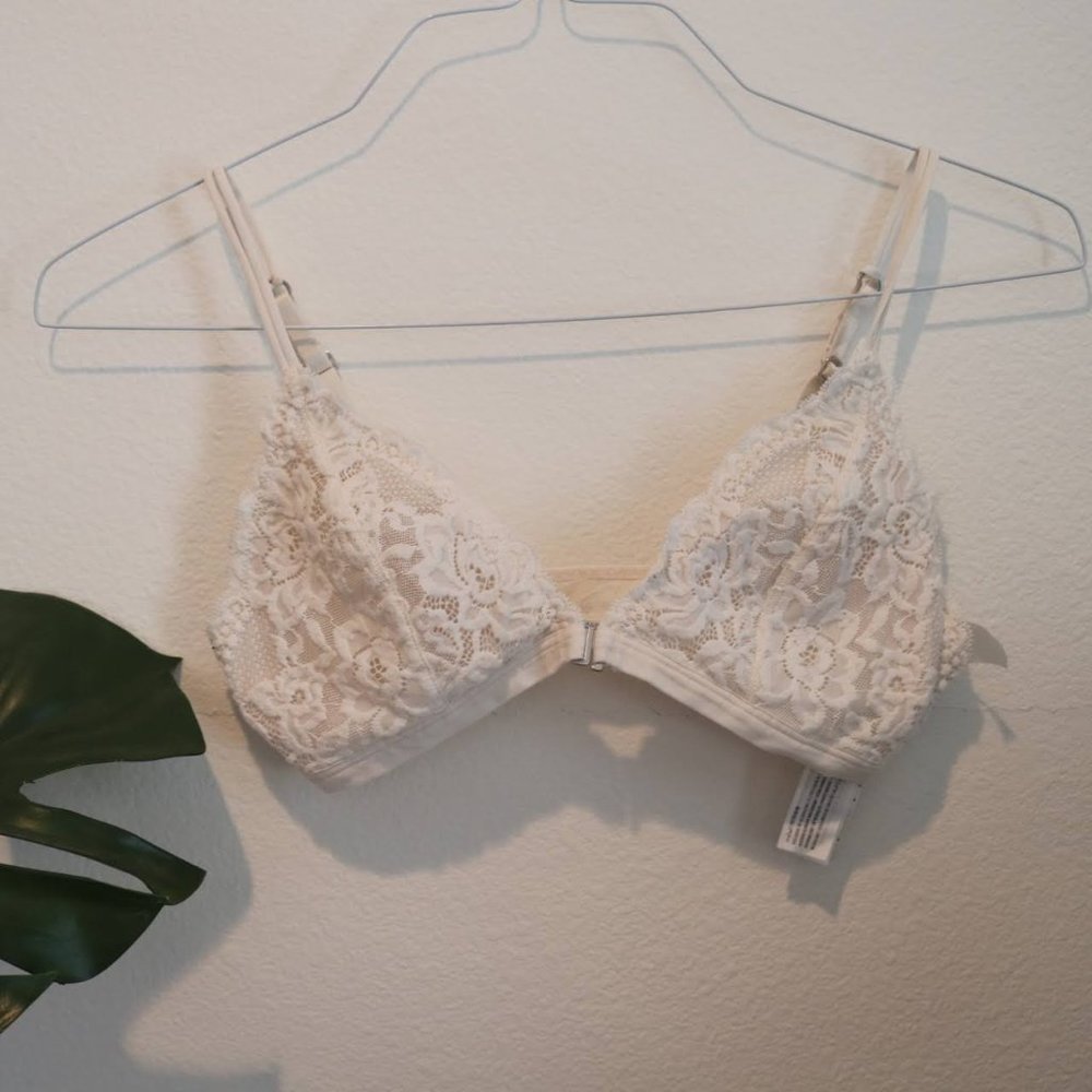 Abercrombie and Fitch Cream Bralette